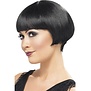 20's flapper bob wig black