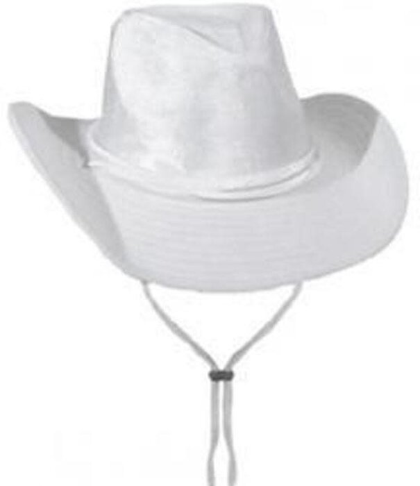 cowboy hat velvet white