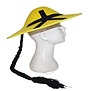 yellow chinese hat with tail