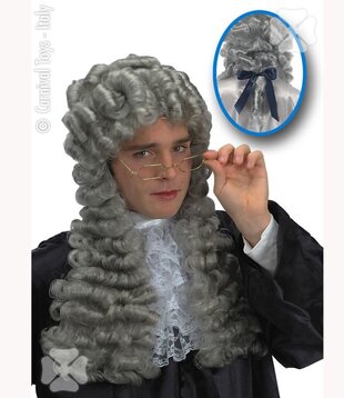 Louis XIV wig gray