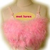 Soutien-gorge plumes rose
