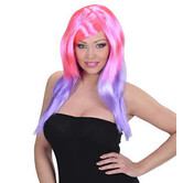 Pink/Purple Multi-Bicolor Wig
