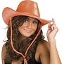 cowboyhoed velvet oranje