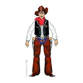 cut-out cowboy 1,4mtr