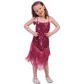 Glitter dress pink m