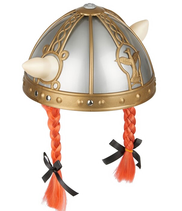 Obelix helm met vlechtjes