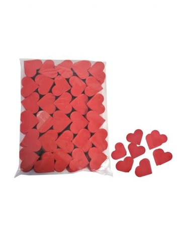 confetti rood hartjes 1 kg