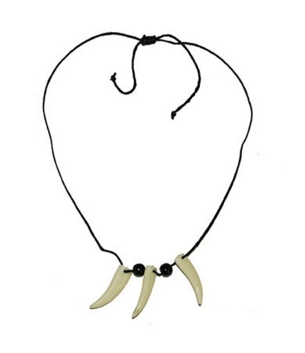 Funny Fashion collier avec des dents