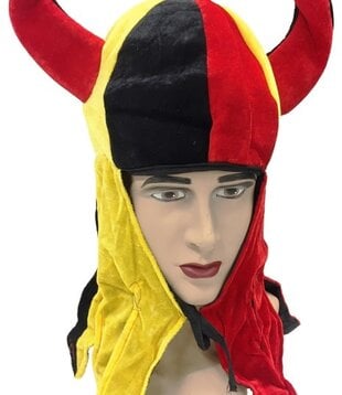 supporter's hat with horns