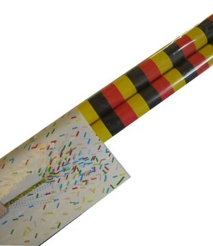 confetti shaker tube 2 pieces