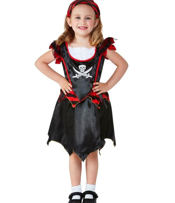 Smiffys Toddler Pirate Girl piraat