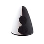 hat pierrot black and white