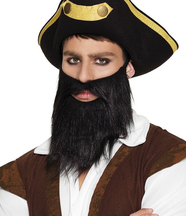 baard piraat zwart