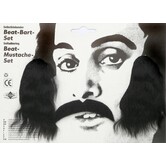 Ensemble moustache + favoris BLONDE