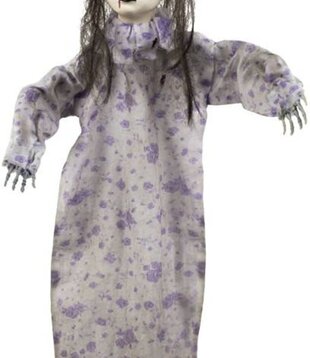 Deco zombiemeisje 52 cm