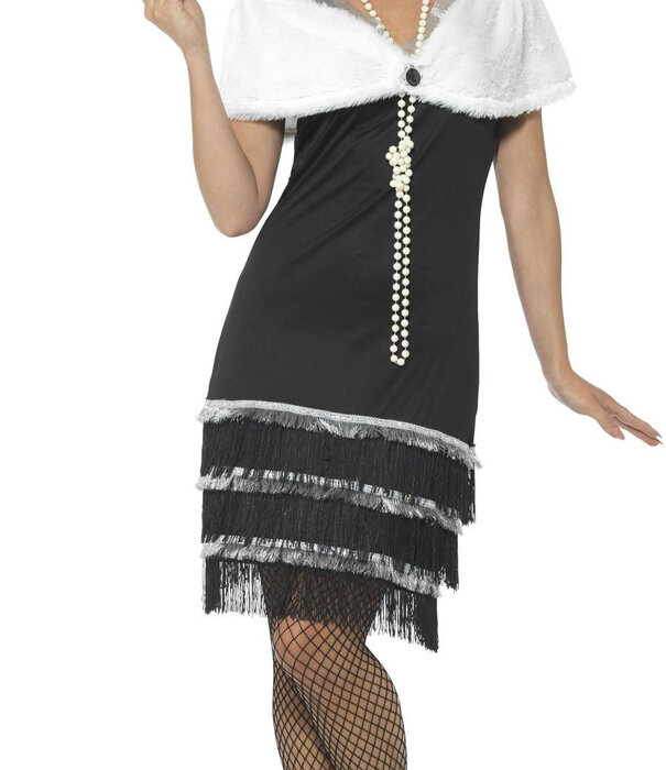 Costume de flapper avec fourrure