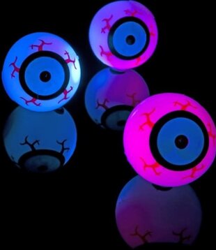 œil lumineux rebondissant