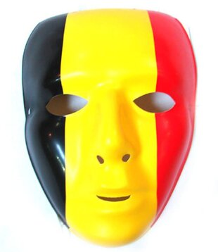 masque tricolore belge
