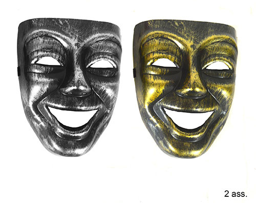 Klacht Kapel Hoogland masker lachend goud of zilver - Huis Baeyens