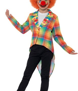 Neon Tartan Clown Tailcoat S