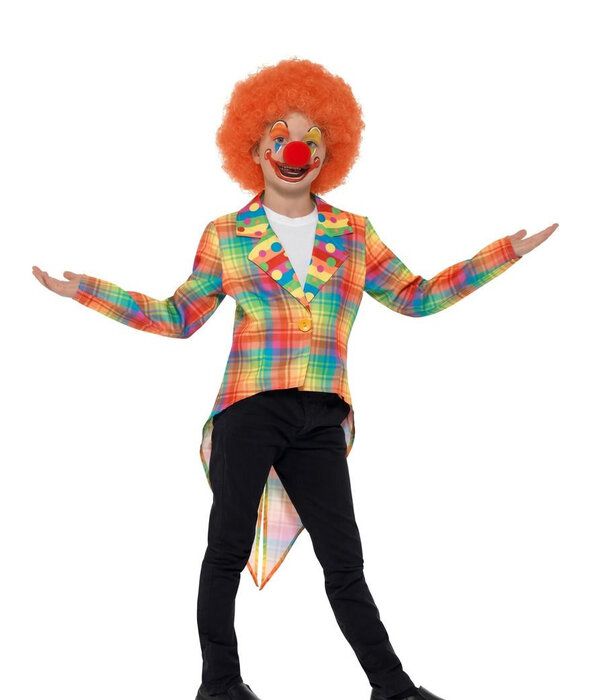 Neon Tartan Clown Tailcoat S