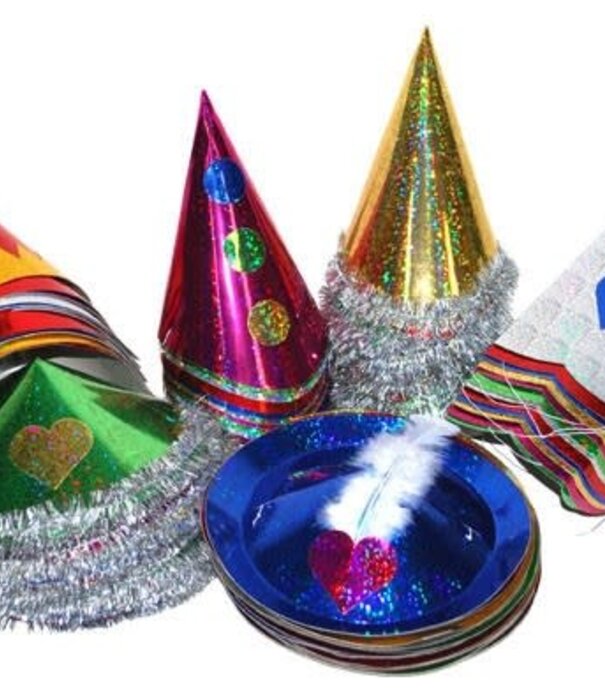 party hat metallic small