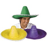 sombrero avec boules colorées