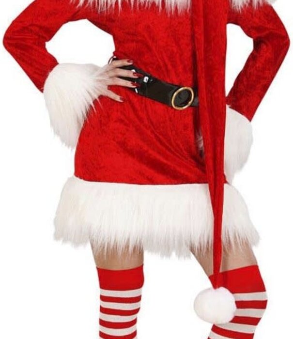 Velvet extra long santa hat