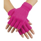 vingerloze handschoenen fluo roze