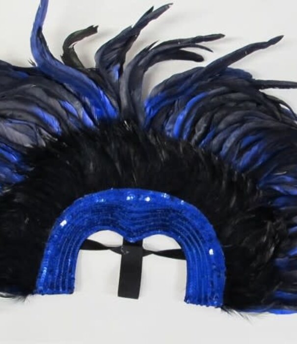 Huis Baeyens masque plumes bleu