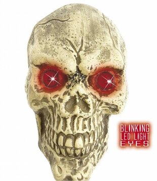 Wall skull led eyes 25cm