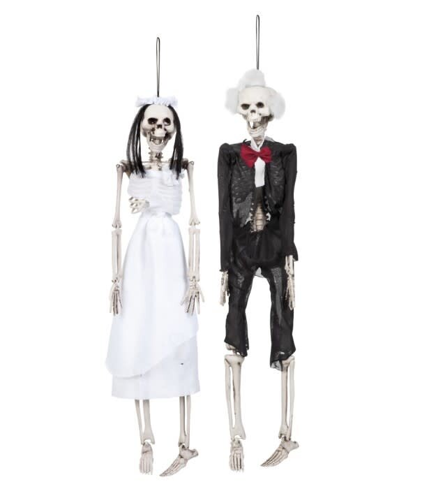 skeleton bride and groom