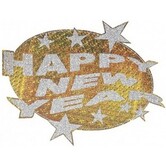 Décoration laser « Bonne année » - Diamètre : 50 cm