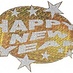 HAPPY NEW YEAR LASER DECOR.-D.50CM