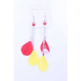 boucles d'oreilles plumes