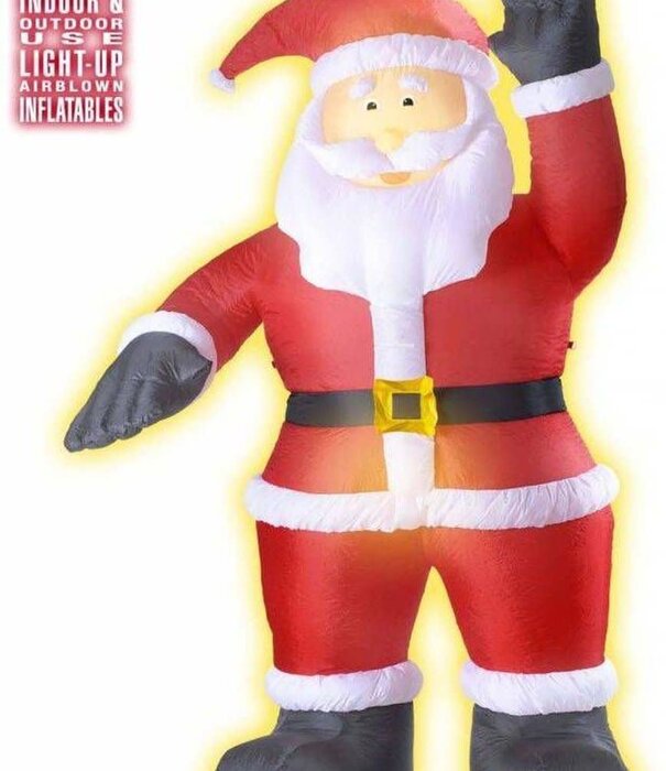 light up inflatable santa claus