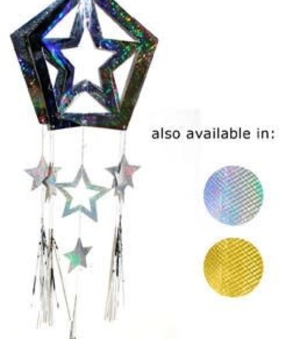 metallic decoration stars