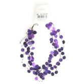 Purple sequin necklace