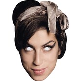 Amy Winehouse kartonnen masker
