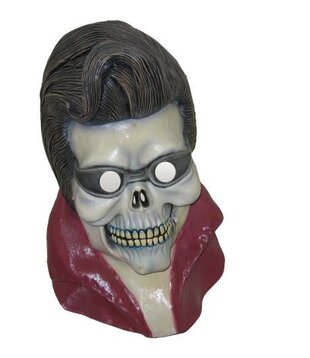 Latex mask dead Elvis