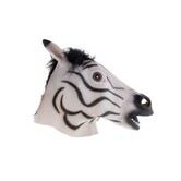 latex masker zebra