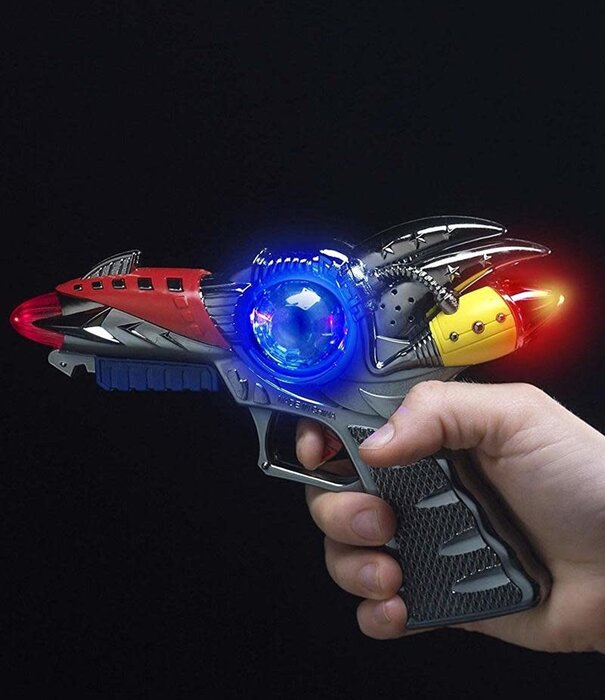 pistolet spatial en plastique avec lumière et son espace