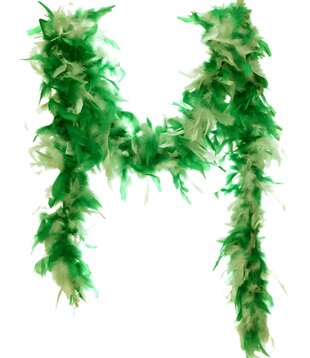 White/green boa