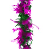 Rose/green boa