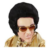Masque en caoutchouc/mousse Elvis avec cheveux