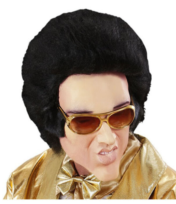 Masque en caoutchouc/mousse Elvis avec cheveux