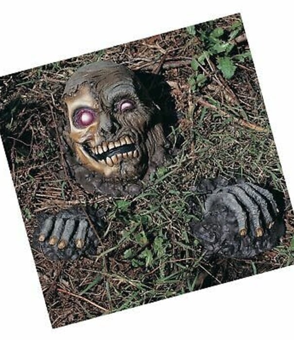 Rubies Horror decoration rubber head with hands