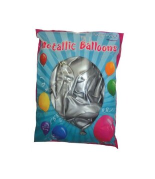 Ballonnen 100 stuks zilver