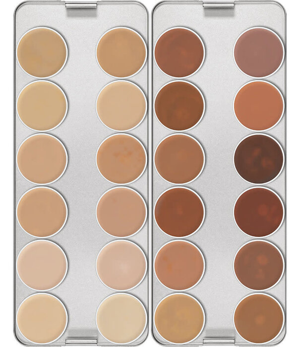 kryolan dermacom palette 24 colours HD-HER