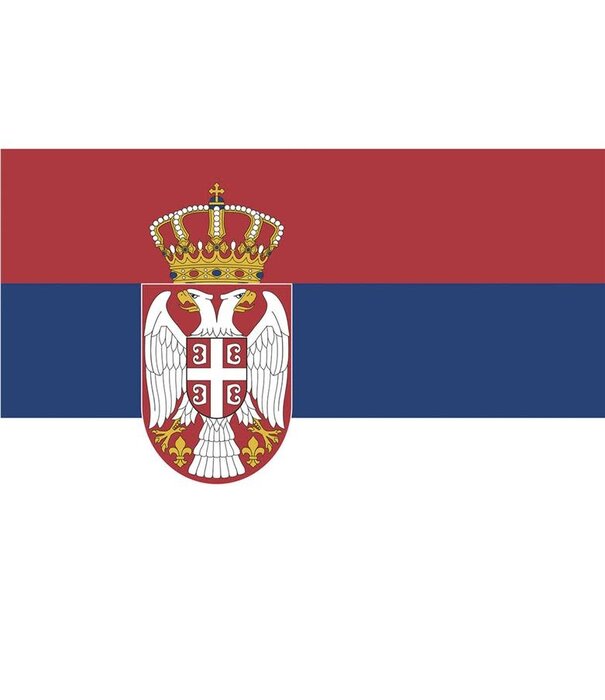 vlag Servië 90 x 150 cm